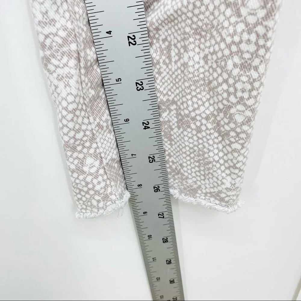 Aritzia Denim Forum The Lola High Rise Skinny Crop Pants Snake 25 - Picture 7 of 7